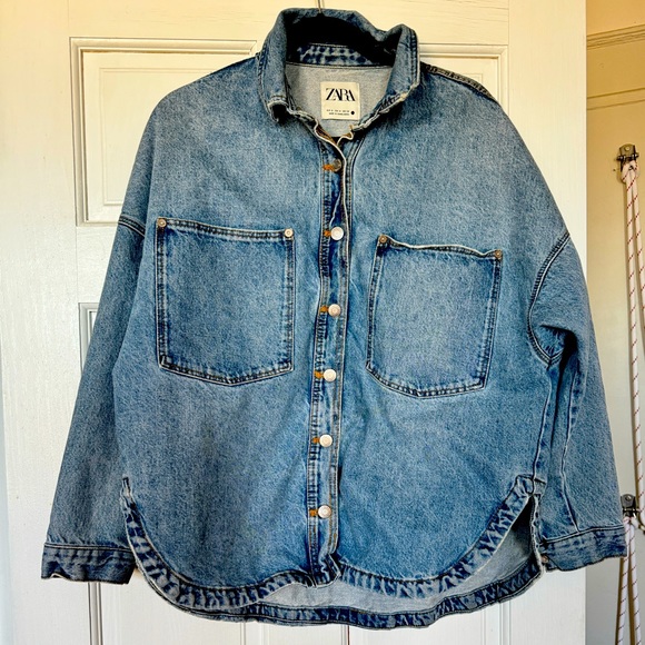 Zara Tops - Zara denim shirt size M